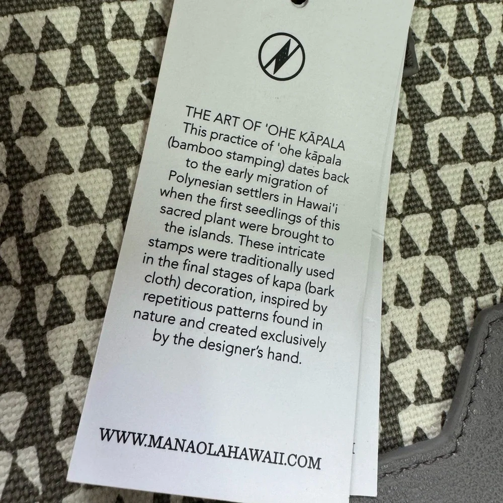 NWT! Manaola Hawaii Large Kaulu Tote Nihoku Stone - Picture 14 of 15